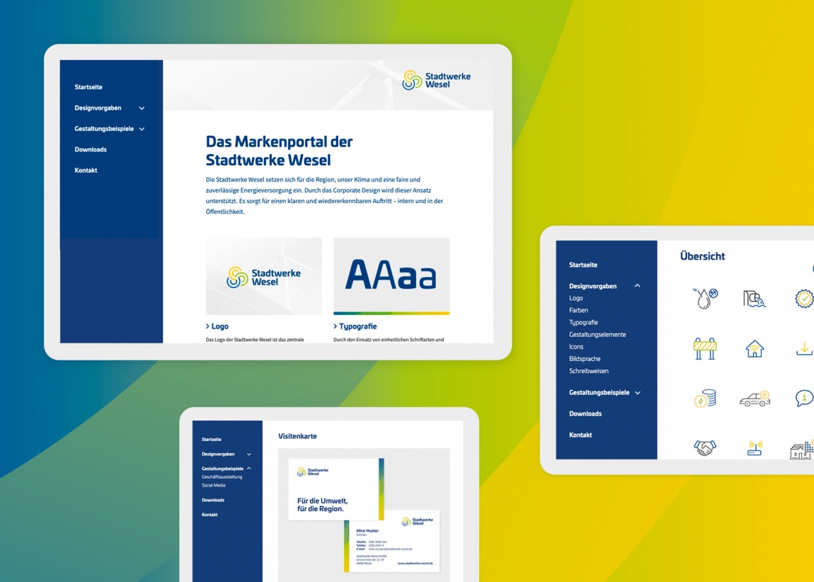 Stadtwerke Wesel Online-Styleguide